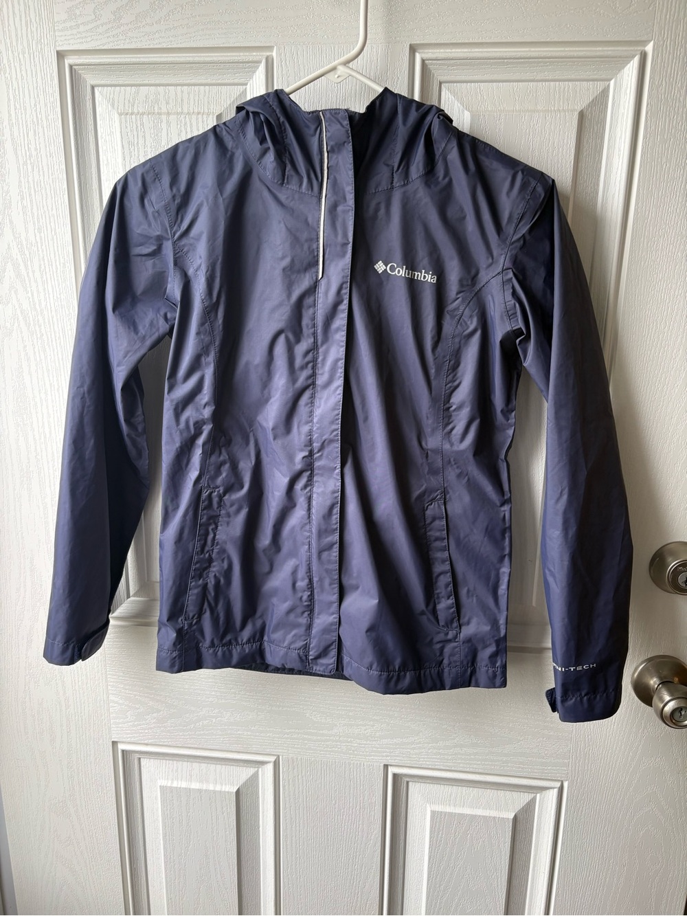 Columbia Kids Hooded Navy Rain Shell